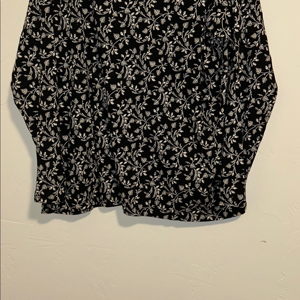 Croft & Barrow 3X The Classic Long Sleeve Crewneck Cotton Leaf Pattern Tee - Picture 11 of 16